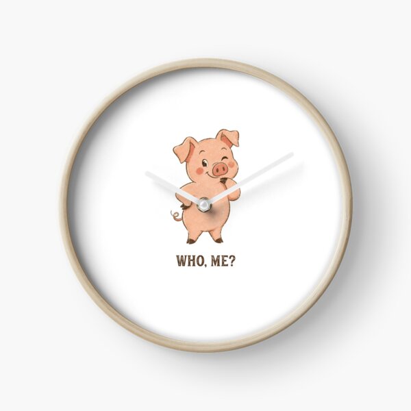 Item preview, Funny Innocent Little Pig Asks Who Me designed and sold by AntiqueImages.