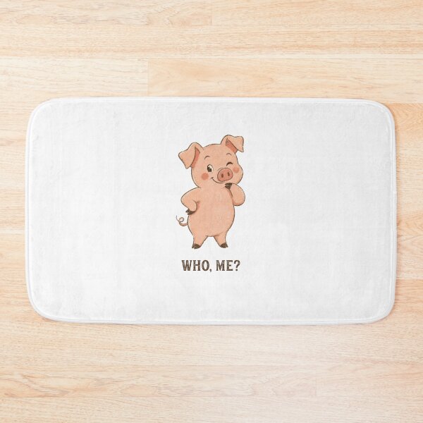 Item preview, Funny Innocent Little Pig Asks Who Me designed and sold by AntiqueImages.