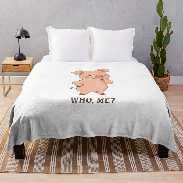 Item preview, Funny Innocent Little Pig Asks Who Me designed and sold by AntiqueImages.
