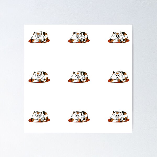 Item preview, Cute Calico cat pattern designed and sold by KPlayerAdhder.