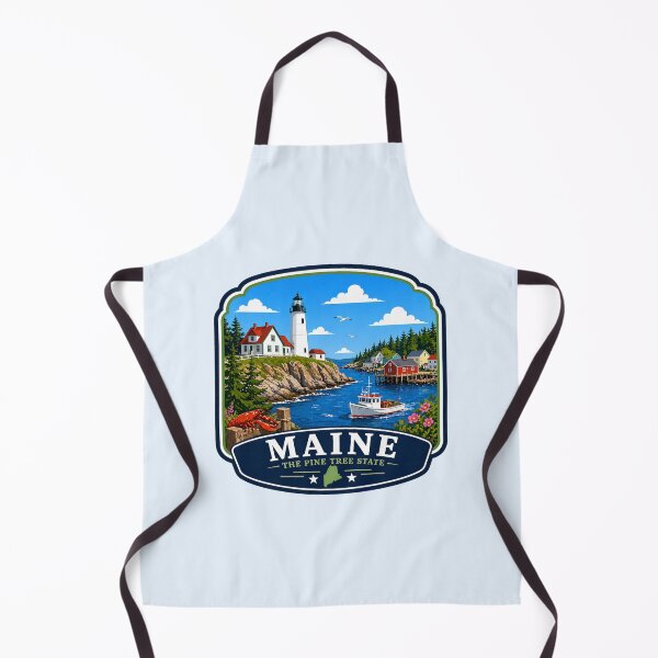Item preview, Maine - Lighthouse Coastal Harbor designed and sold by Myra365Art.