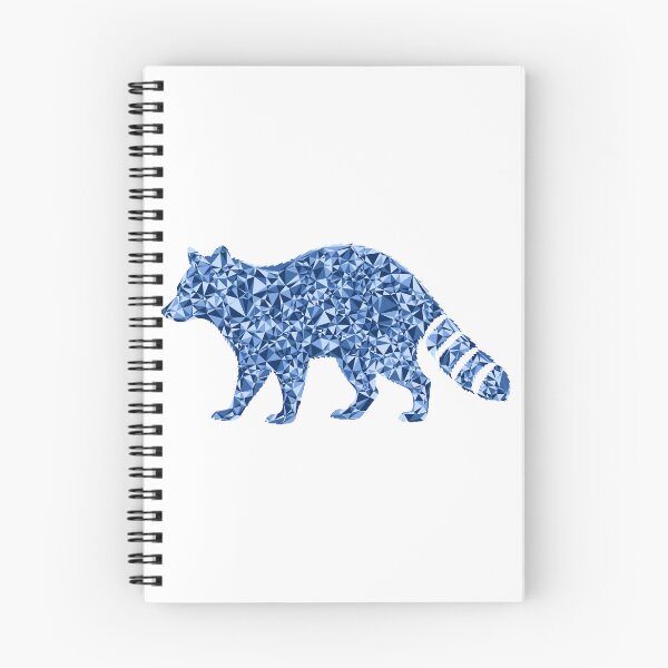 Item preview, Raccoon Blue Triangular Mosaic Silhouette Design designed and sold by DymondDesigns.