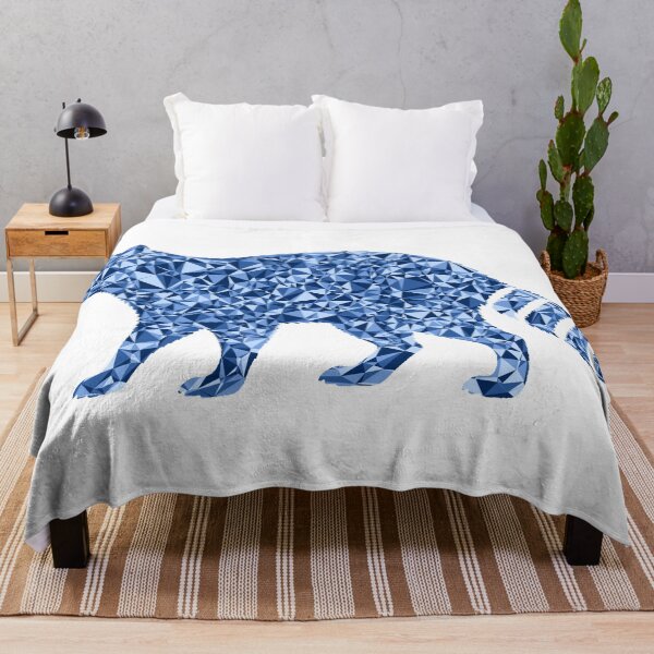 Item preview, Raccoon Blue Triangular Mosaic Silhouette Design designed and sold by DymondDesigns.
