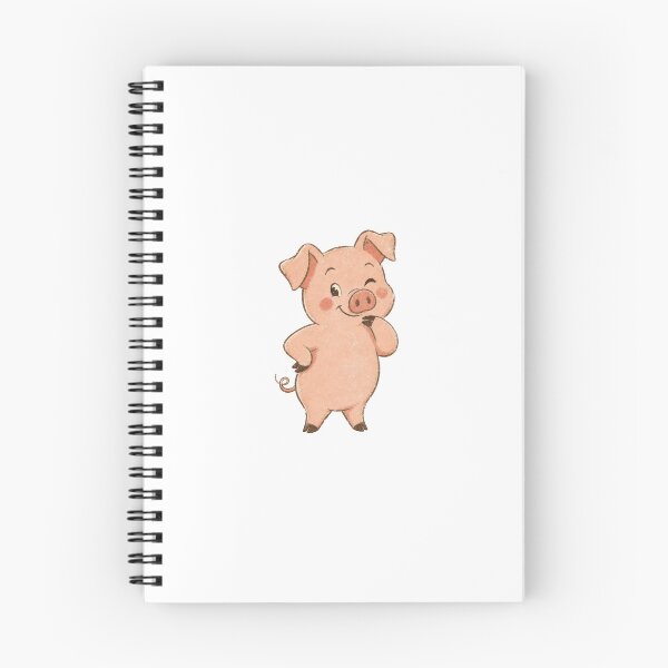 Item preview, Cute Winking Pig Cartoon Farm Animal Lover designed and sold by AntiqueImages.