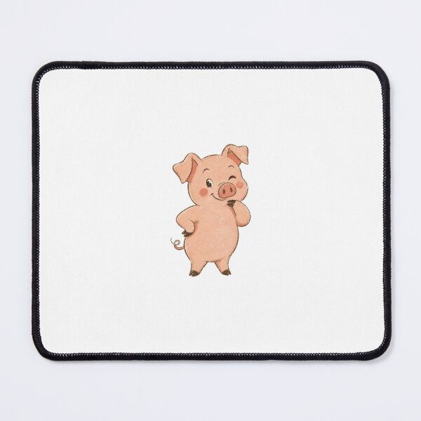 Item preview, Cute Winking Pig Cartoon Farm Animal Lover designed and sold by AntiqueImages.
