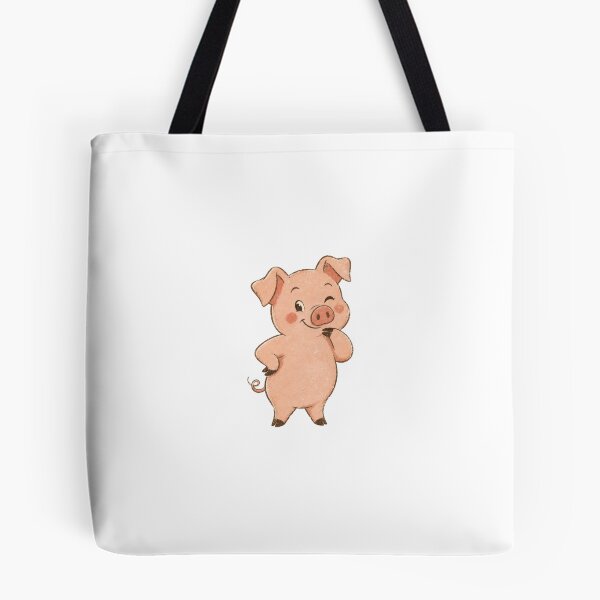 Item preview, Cute Winking Pig Cartoon Farm Animal Lover designed and sold by AntiqueImages.
