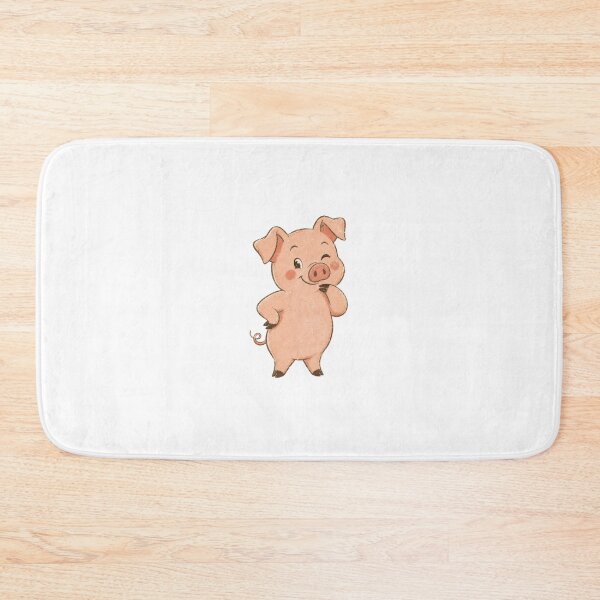 Item preview, Cute Winking Pig Cartoon Farm Animal Lover designed and sold by AntiqueImages.