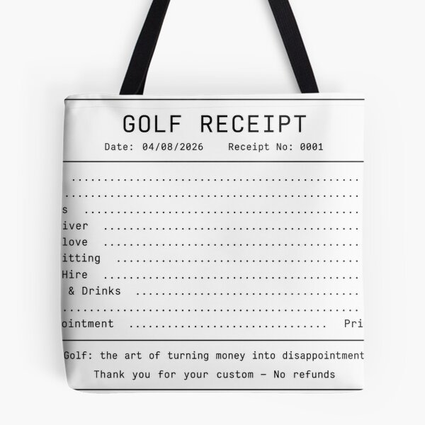 Item preview, Golf Money and Disappointment Humour Design designed and sold by RMBPrintStudio.
