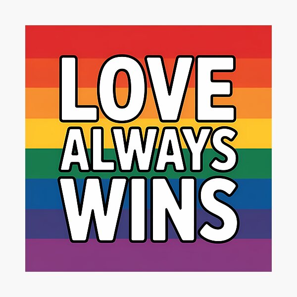Item preview, Love always wins - Pride Sticker designed and sold by LoFizzy.