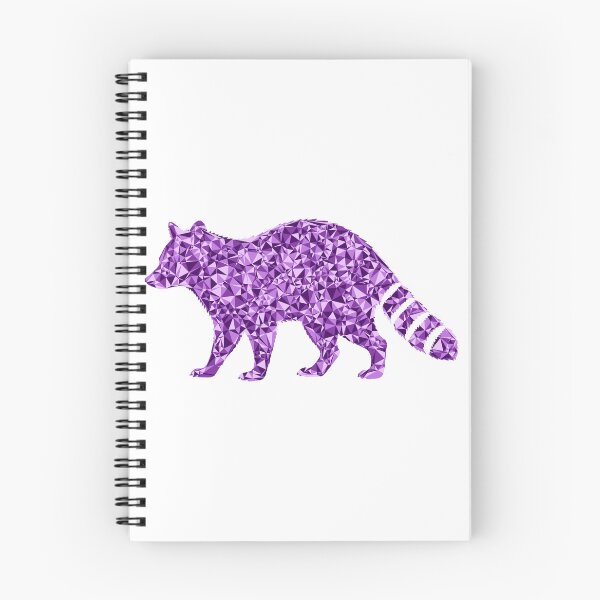 Item preview, Raccoon Purple Triangular Mosaic Silhouette Design designed and sold by DymondDesigns.