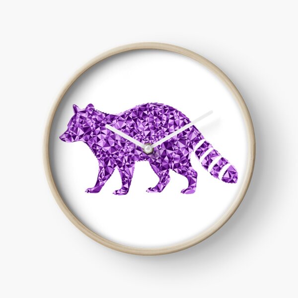 Item preview, Raccoon Purple Triangular Mosaic Silhouette Design designed and sold by DymondDesigns.