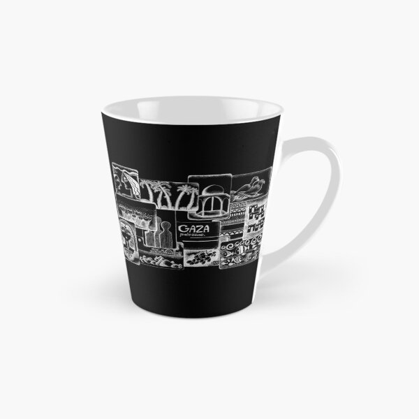 Item preview, Palestine Drawing Art Gaza Collage Design -Black designed and sold by Hurriyyatee.