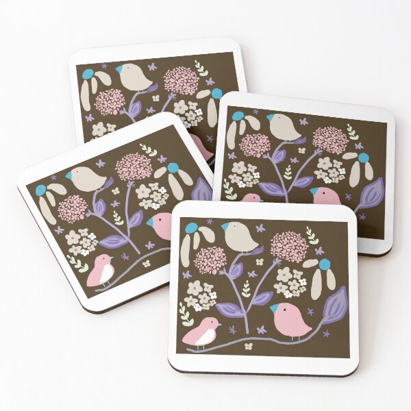 Item preview, Birds And Hydrangeas Elegant Moody Spring Garden designed and sold by Designs by Sara Felton.