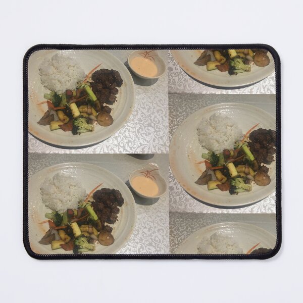 Item preview, Hibachi Steak, Rice, and Vegetables Art Print designed and sold by KaleChub.