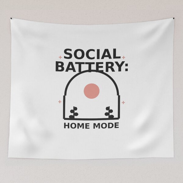 Item preview, Social Battery: Home Mode designed and sold by OddMuseLab.