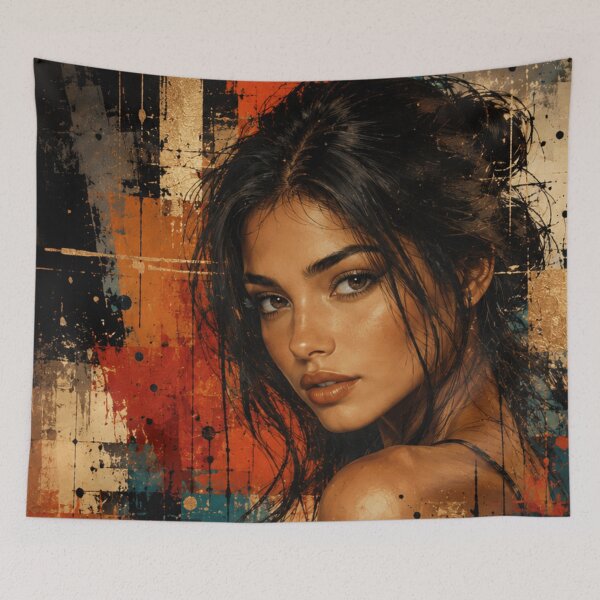 Item preview, Midnight Muse Abstract Portrait designed and sold by SHOCAMPOS DESIGNS .