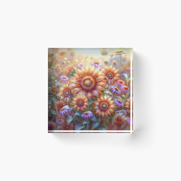 Item preview, Sunflower Field – Vibrant Wildflower Botanical Nature Art designed and sold by MargaretWiktor.
