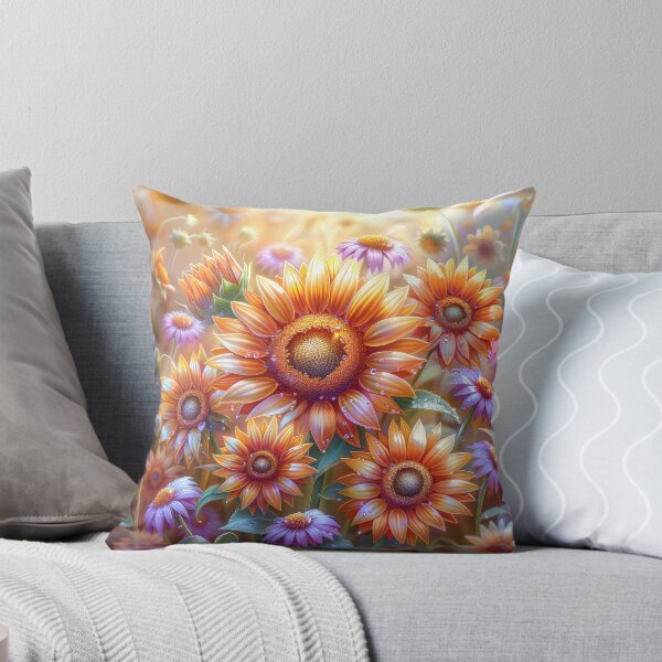 Item preview, Sunflower Field – Vibrant Wildflower Botanical Nature Art designed and sold by MargaretWiktor.