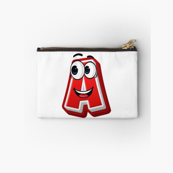 Item preview, Letter A Cute Cartoon Initial - Happy Expression Character designed and sold by ImaginARTDesign.