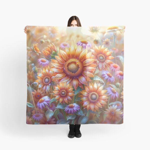 Item preview, Sunflower Field – Vibrant Wildflower Botanical Nature Art designed and sold by MargaretWiktor.
