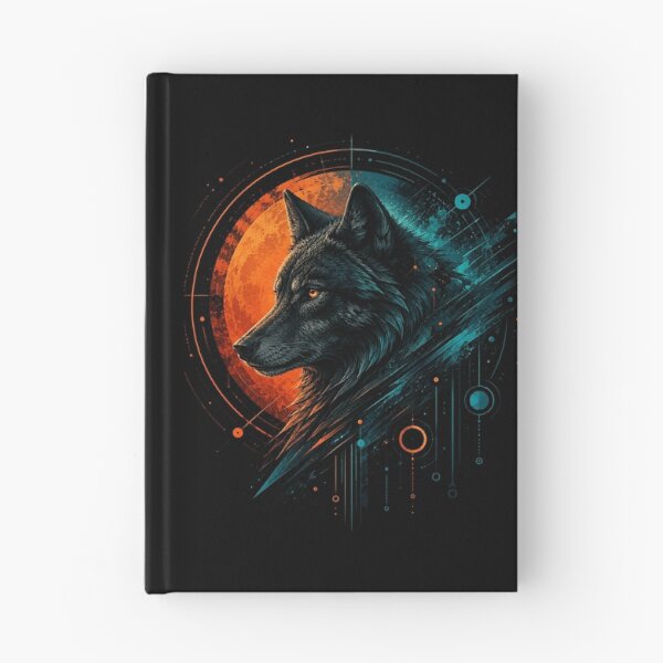 Item preview, Cyber Wolf – Neon Moon Digital Artwork designed and sold by Dogandesighn.