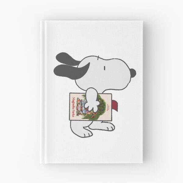 Item preview, snoopy reading magnolia parks designed and sold by liveawhimsylife.