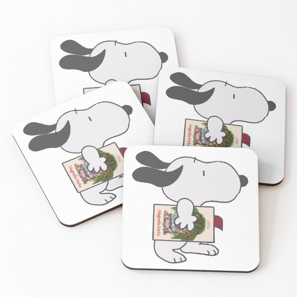 Item preview, snoopy reading magnolia parks designed and sold by liveawhimsylife.