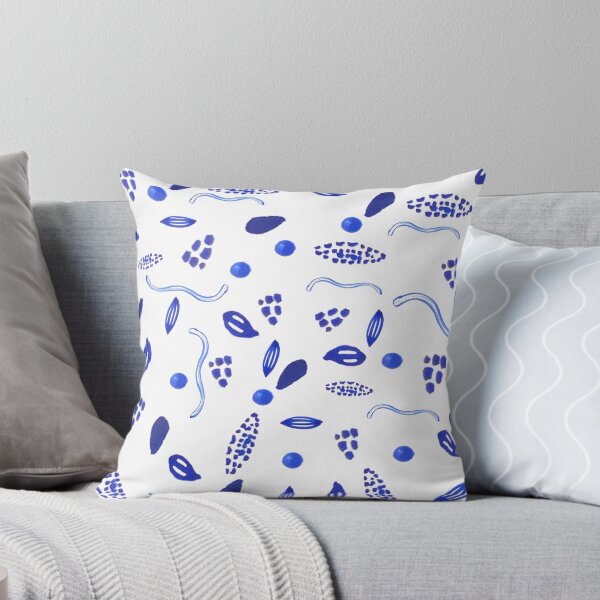 Item preview, Waves and Textures Cobalt Blue Marine Watercolor designed and sold by ElizabethCoelho.