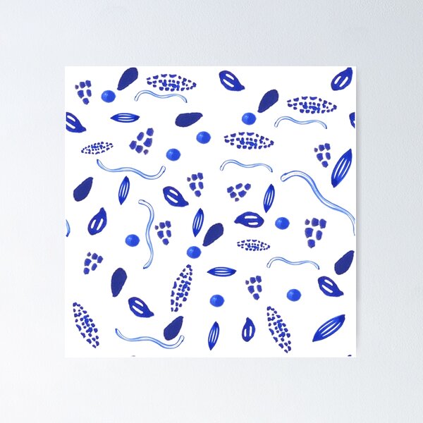 Item preview, Waves and Textures Cobalt Blue Marine Watercolor designed and sold by ElizabethCoelho.