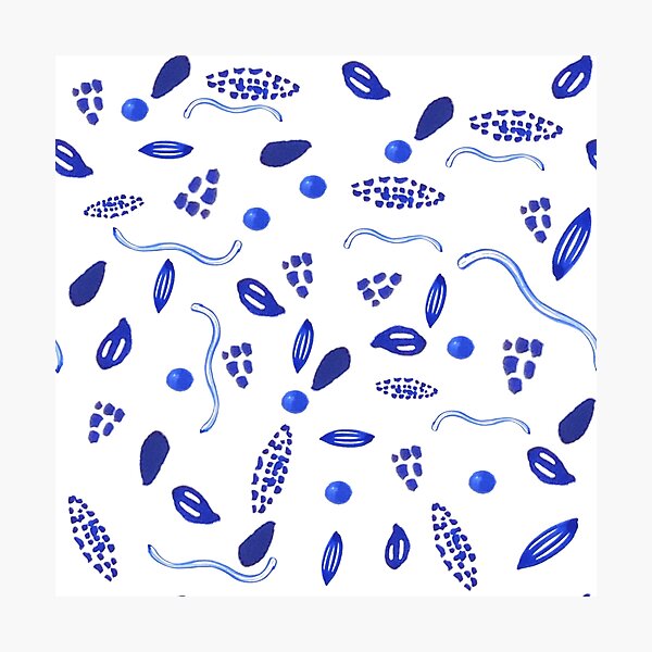 Item preview, Waves and Textures Cobalt Blue Marine Watercolor designed and sold by ElizabethCoelho.