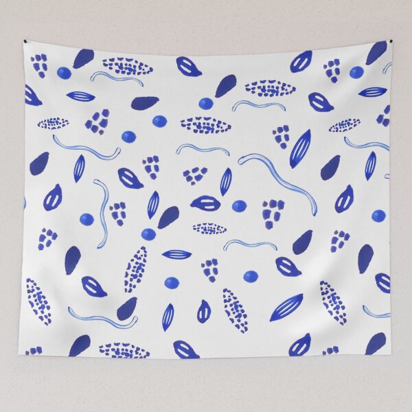 Item preview, Waves and Textures Cobalt Blue Marine Watercolor designed and sold by ElizabethCoelho.