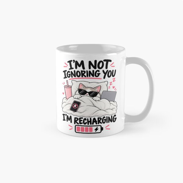 Item preview, I'm Not Ignoring You, I'm Recharging designed and sold by OddMuseLab.