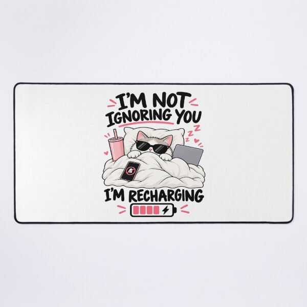 Item preview, I'm Not Ignoring You, I'm Recharging designed and sold by OddMuseLab.