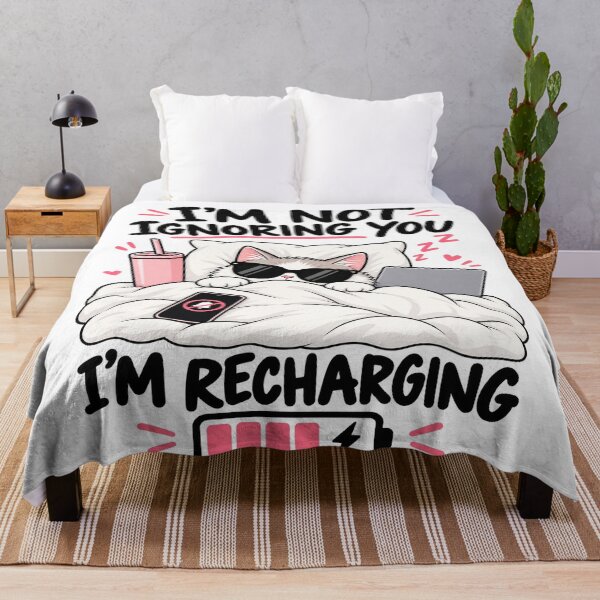 Item preview, I'm Not Ignoring You, I'm Recharging designed and sold by OddMuseLab.
