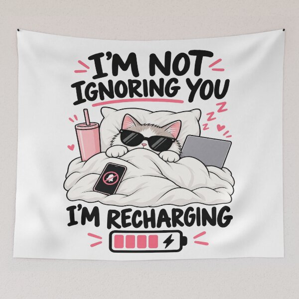 Item preview, I'm Not Ignoring You, I'm Recharging designed and sold by OddMuseLab.