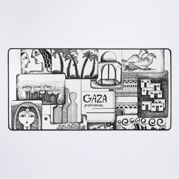 Item preview, Gaza Collage Drawing Design Palestine Art designed and sold by Hurriyyatee.