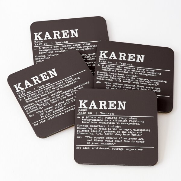 Item preview, Karen White on Black designed and sold by PuzzlingRooster.