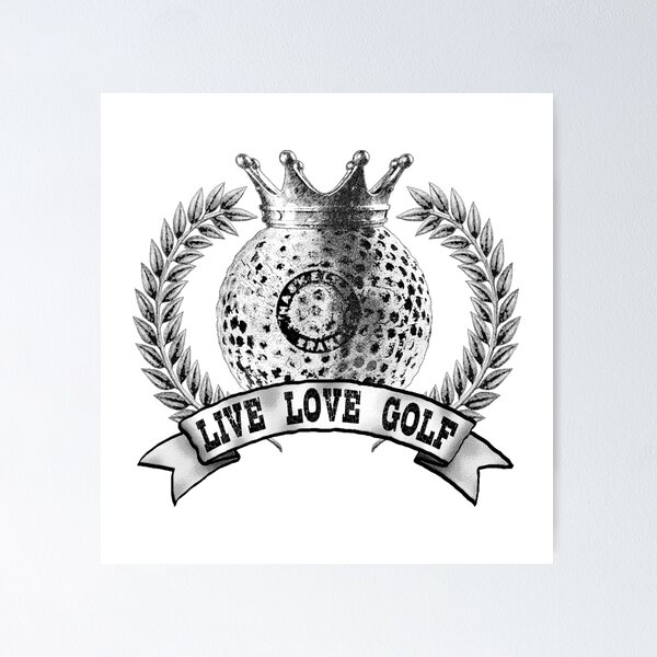 Item preview, Live, Love, Golf designed and sold by TJDraws.