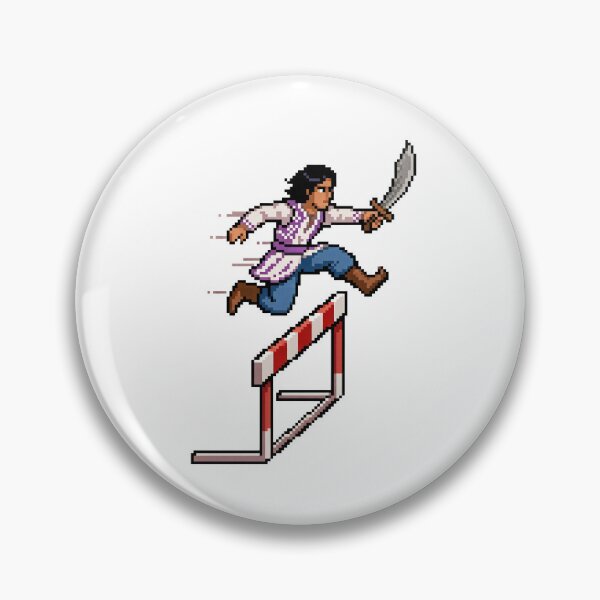 Item preview, Prince with a sword on an obstacle course racing - Vintage Gaming designed and sold by TontikDesign.