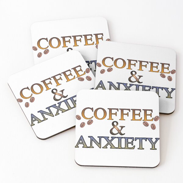 Item preview, Coffee and Anxiety – Funny Coffee Lover Design designed and sold by cezzarie.