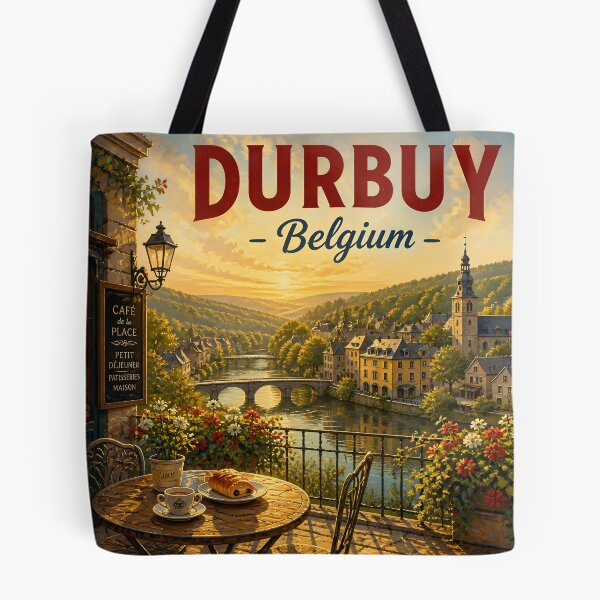 Item preview, Durbuy Belgium at Breakfast - Scenic Travel Destinations designed and sold by LSVart.