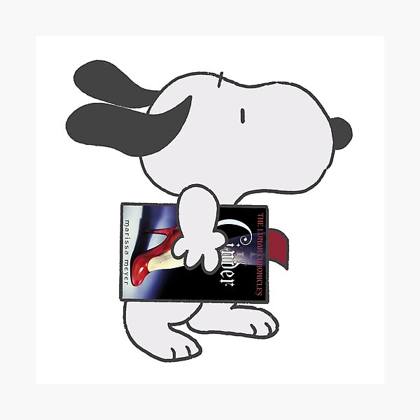 Item preview, snoopy reading cinder designed and sold by liveawhimsylife.
