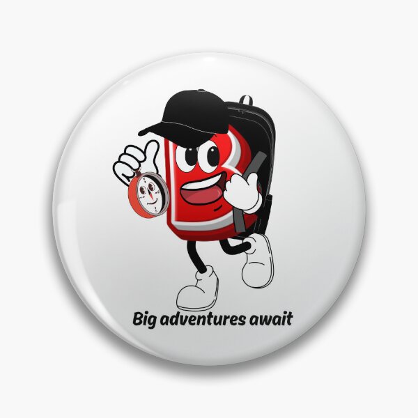 Item preview,  Letter B Cute Cartoon Initial - Big Adventures Await Travel Character designed and sold by ImaginARTDesign.