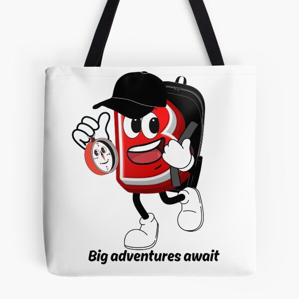 Item preview,  Letter B Cute Cartoon Initial - Big Adventures Await Travel Character designed and sold by ImaginARTDesign.