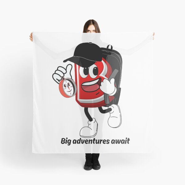 Item preview, Letter B Cute Cartoon Initial - Big Adventures Await Travel Character designed and sold by ImaginARTDesign.