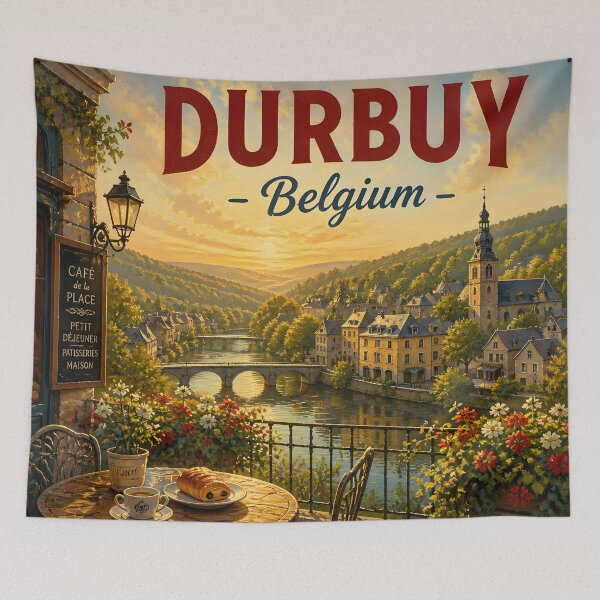 Item preview, Durbuy Belgium at Breakfast - Scenic Travel Destinations designed and sold by LSVart.