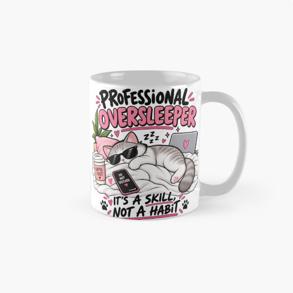 Item preview, Professional Oversleeper Cat designed and sold by OddMuseLab.