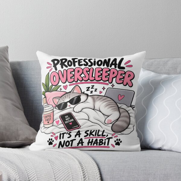 Aperçu de l'œuvre Chat dormeur professionnel créée et vendue par OddMuseLab.