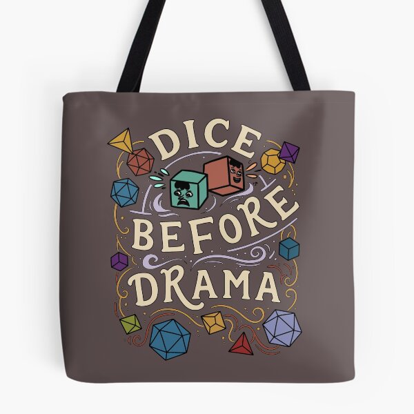 Item preview, Dice Before Drama Funny Tabletop RPG designed and sold by Tiny Tavern Tales.