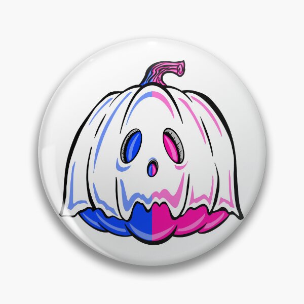 Item preview, Pink And Blue Ghost Pumpkin  designed and sold by missmann.